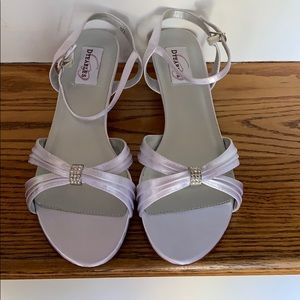 Satin White Dyeable 9.5ee Shoes NWT
